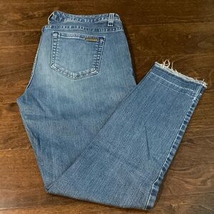 Michael Kors Izzy Skinny Jean with raw hem